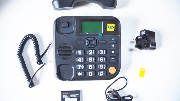 MTN Kigale Fixed Line, a desk phone that comes with uninterrupted free calls valid for six months. Courtesy Photo: Mpairwe Humphrey