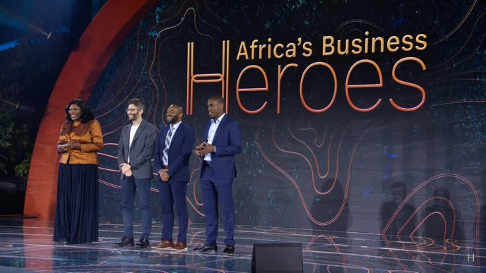 The top three of the 2023 Africa Business Heroes. (L-R): Ayman Bazaraa, Ikpeme Neto, and Thomas Njeru. PHOTO: PC Tech Magazine