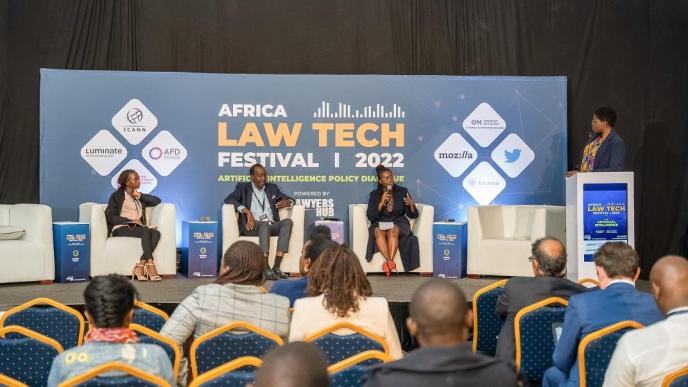 A panel discussion at the 2022 Africa Law Tech Festival in Nairobi, Kenya. PHOTO: Lawyers Hub