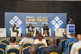 A panel discussion at the 2022 Africa Law Tech Festival in Nairobi, Kenya. PHOTO: Lawyers Hub