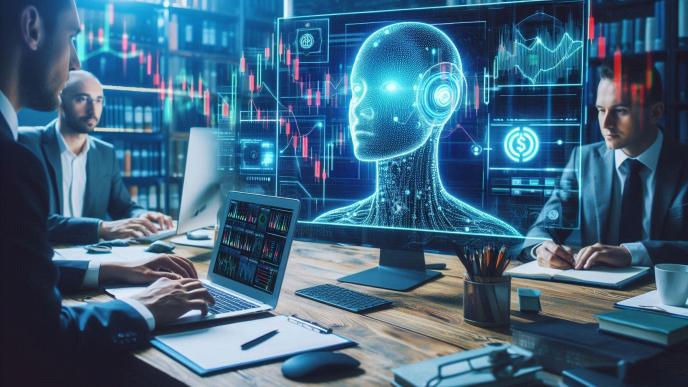 Investing in AI ETFs focuses on companies working within the artificial intelligence space. Illustration: designed by Microsoft Designer/PC Tech Magazine