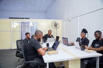 Entrepreneurs in Axia Technology & Innovation Hub in Nigeria. The hub is one of the 19 newly added tech & innovation hubs to AfriLab's Pan-Afrikan Hub Network. PHOTO: Axia Hub