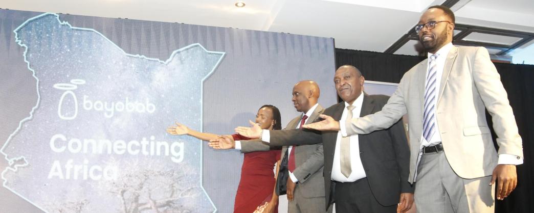 At the launch of a multi-million-shilling long-distance fibre network from Mombasa to Malaba by Bayobab Kenya. PHOTO: Communications Authority of Kenya