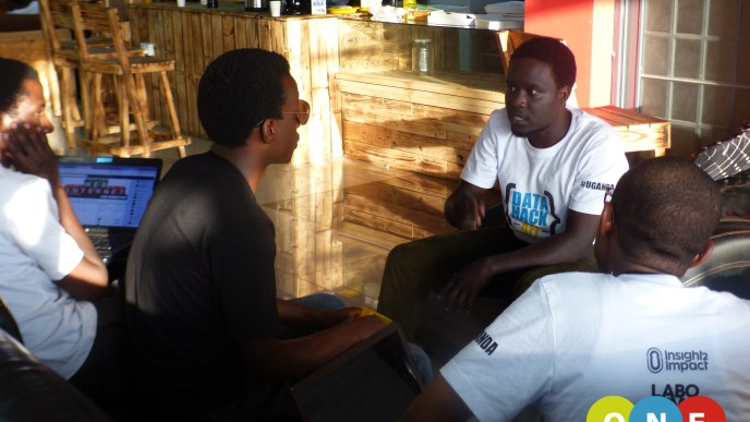 Some of the participants at the DataHack4FI 2017 that was held at the Innovation Village in Kampala, Uganda.