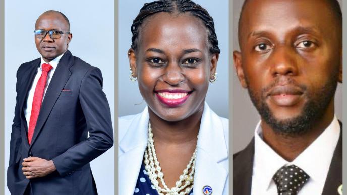 (Left to Right): Digital transformation experts; Osbert Osamai, Rowena Turinawe, and Emmanuel Mugabi.