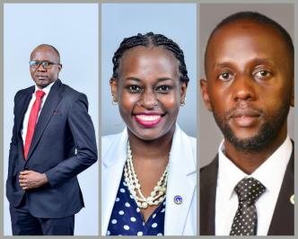 (Left to Right): Digital transformation experts; Osbert Osamai, Rowena Turinawe, and Emmanuel Mugabi.