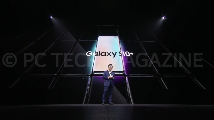 Dong-Jin Koh, President and CEO of Samsung Electronics, officially unveiled the Samsung Galaxy S10 phones during the company's unpacked event in San Francisco on Feb. 20th, 2019 | Photo by : PC TECH MAGAZINE/Olupot Nathan Ernest.