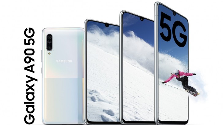 Samsung Galaxy A90 5G smartphone.