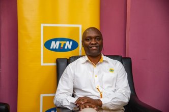 Mr. Ibrahim Senyonga (left); MTN Uganda General Manager for the Enterprise Business Unit. Courtesy Photo