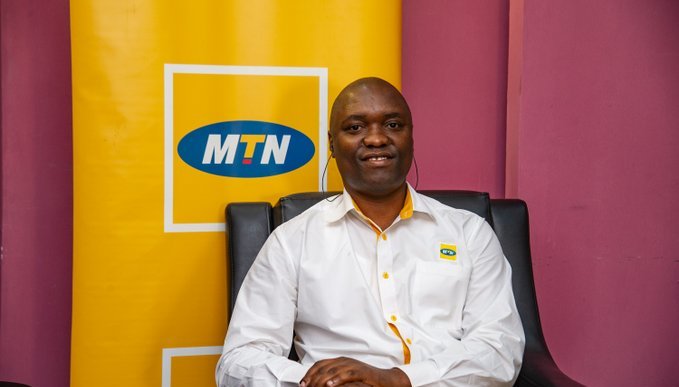 Mr. Ibrahim Senyonga (left); MTN Uganda General Manager for the Enterprise Business Unit. Courtesy Photo