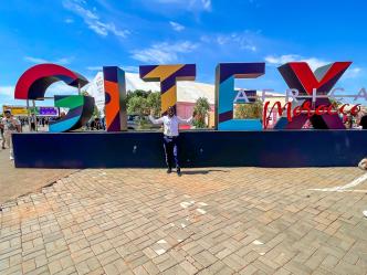 Innocent Orikiiriza, founder and CEO of Kacyber Technologies at the the GITEX Africa Digital Summit in Marrakech, Morocco. PHOTO: Innocent Orikiiriza