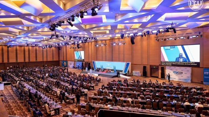 An audience attending the Global Symposium for Regulators (GSR) in Kampala, Uganda, held at the Speke Resort and Convention Centre, Munyonyo from 2-4, July 2024. ITU Photos