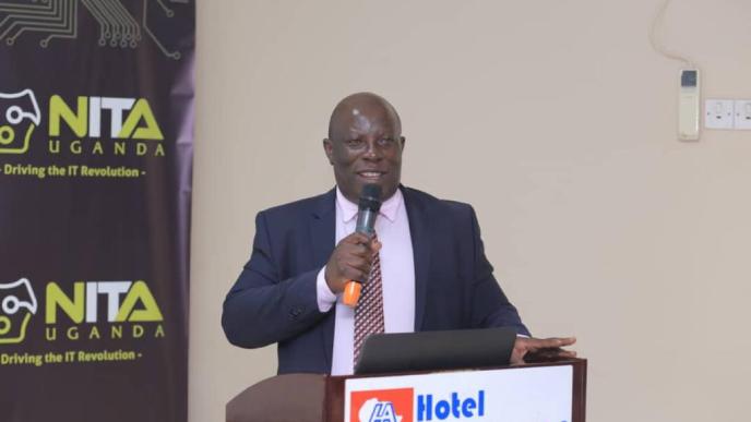 Internet Connectivity to 8 tourism sites in Uganda. National Information Technology Association (NITA) Uganda Executive Director; James Saaka speaking at the world tourism day conference at Hotel Africana in Kampala, Uganda on Tuesday 17th, September, 2019. Photo by | NITA-U