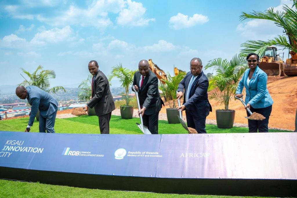 The groundbreaking ceremony of Kigali Innovation City, held on Septemeber 10, 2024, PHOTO: Ministry of ICT and Innovation, Rwanda