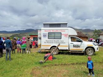 Mobile health clinics are specially equipped vehicles meant to provide various healthcare services on the go. These vehicles could be large buses, trucks, or smaller vans; the size depends on the scope of services and the types of terrain they need to navigate. (Pictured) A mobile health clinic in South Africa. COURTESY PHOTO: Bracelet of Hope