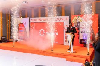 Pride Chiwaya, Malawi Country Manager at Mukuru speaking at the launch of the wallet. PHOTO: Nyasa Times Malawi