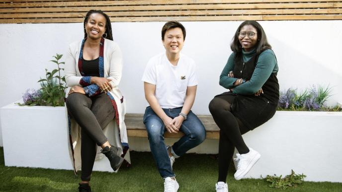 Obuntu Foundation co-founders (left to right); Wambui Kinya, Aaron Fu, and Asta Diabate. PHOTO: Obuntu Foundation