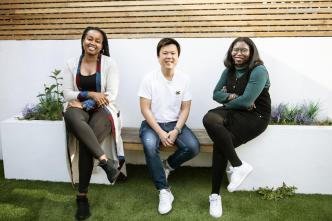 Obuntu Foundation co-founders (left to right); Wambui Kinya, Aaron Fu, and Asta Diabate. PHOTO: Obuntu Foundation