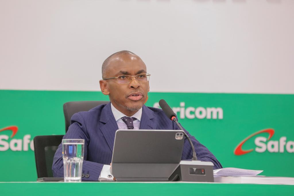 Peter Ndegwa, Safaricom CEO speaking at Safaricom's 15th Annual General Meeting (AGM) in Nairobi, Kenya. COURTESY PHOTO / Safaricom