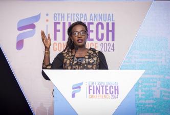 Pheona Walls Nbasa; Managing Partner at Nbasa & Co-advocates giving a keynote at the 6th annual FITSPA annual conference. PHOTO: PC Tech Magazine