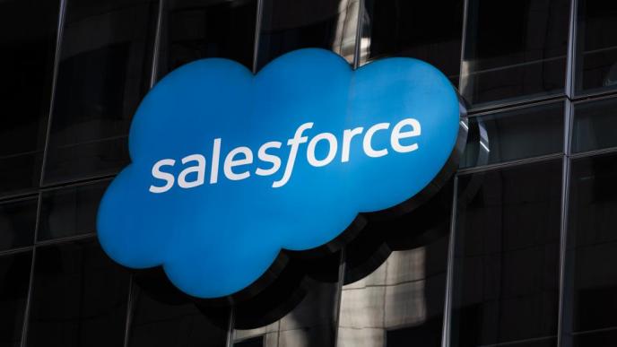 Salesforce is the most widely used Customer Relationships Management platform. (Photo by Stephen Lam/Getty Images) GETTY IMAGES