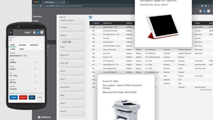 A school asset management system. Courtesy Image/Redbeam