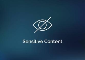 Sensitive content warning icon. Eye vector sensitive content explicit porn photo censored design media. COURTESY PHOTO / istockphoto