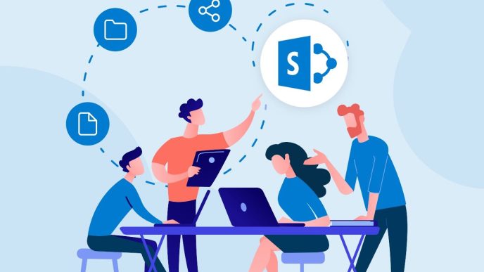 The promoting aspect of SharePoint is due to its collaborative nature that helps teams work together. COURTESY ILLUSTRATION