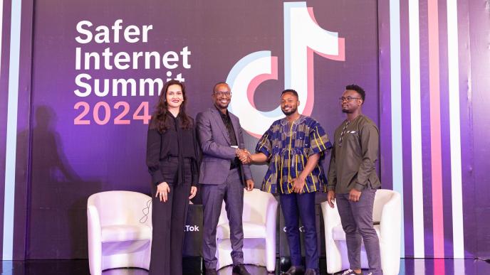 TikTok and the AUC are committed to providing valuable educational materials and guidelines to craft a positive and secure online journey for Africans. COURTESY PHOTO / at TikTok Safer Internet Summit in Accra, Ghana