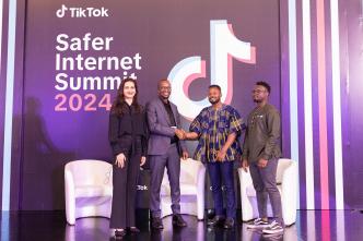 TikTok and the AUC are committed to providing valuable educational materials and guidelines to craft a positive and secure online journey for Africans. COURTESY PHOTO / at TikTok Safer Internet Summit in Accra, Ghana