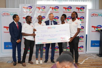 TBKN team the developed an AI-based solution was announced as the overall winner in the TotalEnergies Uganda rEVolution hackathon receiving a cash prize of UGX18.5 million.