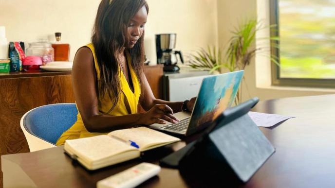 Tracy Kyasiimire, a content creator, digital marketer, and social media influencer currently serving as Team Lead at Labyrinth Content Studio. PHOTO: Tracy Kyasiimire, a content creator