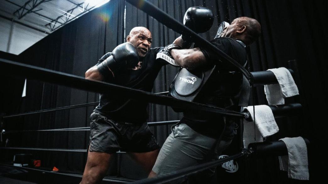 Mike Tyson and Jake Paul heavyweight boxing match will be live on Netflix on Nov. 15. (Pictured): Tyson in his camp training. PHOTO: Netflix