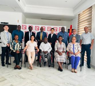 Uganda Startup Policy Delegation pose for a group photo with some of the representatives from the Tunisia's Ministry of ICT. PHOTO: Keneth Twesigye