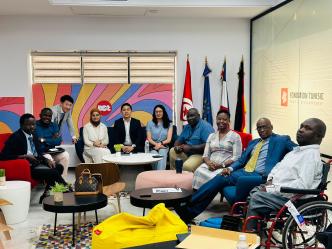 Ugandan delegation meets with the Tunisia's Ministry of ICT to learn the state of growth of the country's startup ecosystem. PHOTO: Keneth Twesigye