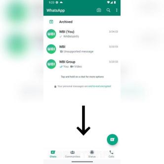 WhatsApp is working on a bottom navigation bar for its Android App. (IMAGE: WABetaInfo)