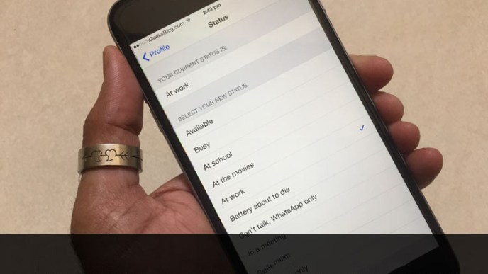 WhatsApp Text-based Status for iPhones comes back in new update. Image Credit: igeeksblog