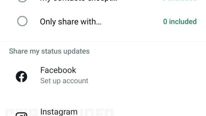 WhatsApp new feature will let you post your status to Instagram without the need to move away from the app. IMAGE: WABetaInfo