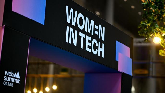 A Women in Tech lounge at at the 2024 Web Summit in Qatar. PHOTO: Web Summit.