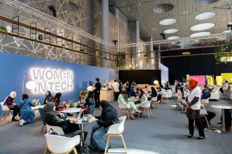 Women in Tech gathered at the 2024 Web Summit in Qatar where they shared innovative ideas, networked, and collaborated, among other reasons. PHOTO: Web Summit.